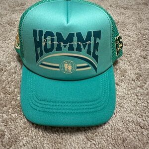 Homme Femme Green Global Trucker Hat